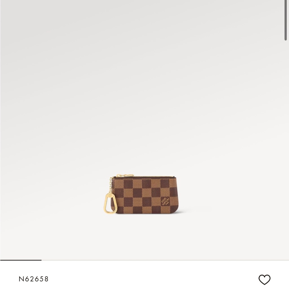 NWT Louis Vuitton Key Pouch in Damier Ebene